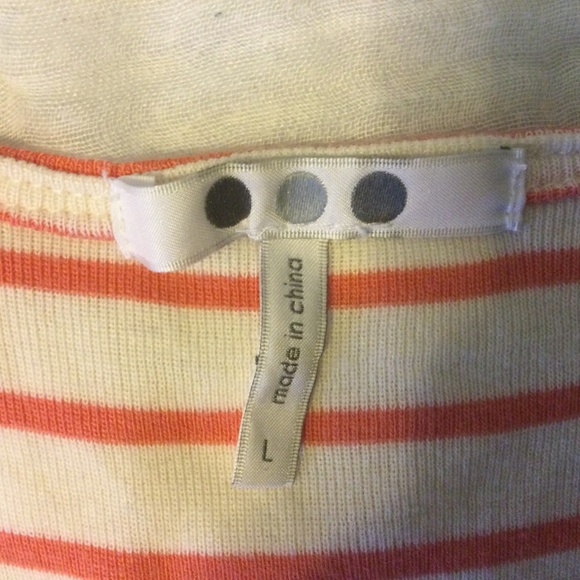 Three Dots Large Relaxed Fit Soft and Comfy Striped Dress/ Beach Coverup - Picture 3 of 4